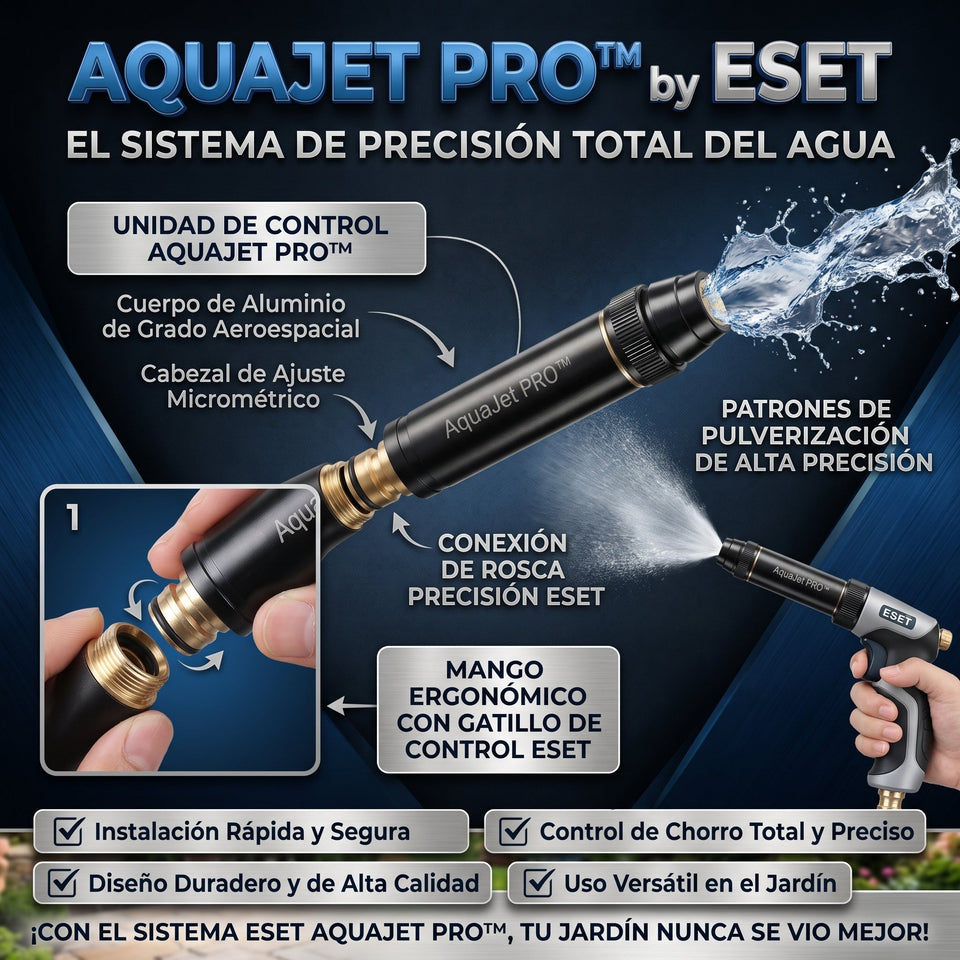 AquaJet PRO™ Pistola Rociadora Ajustable para Manguera 2