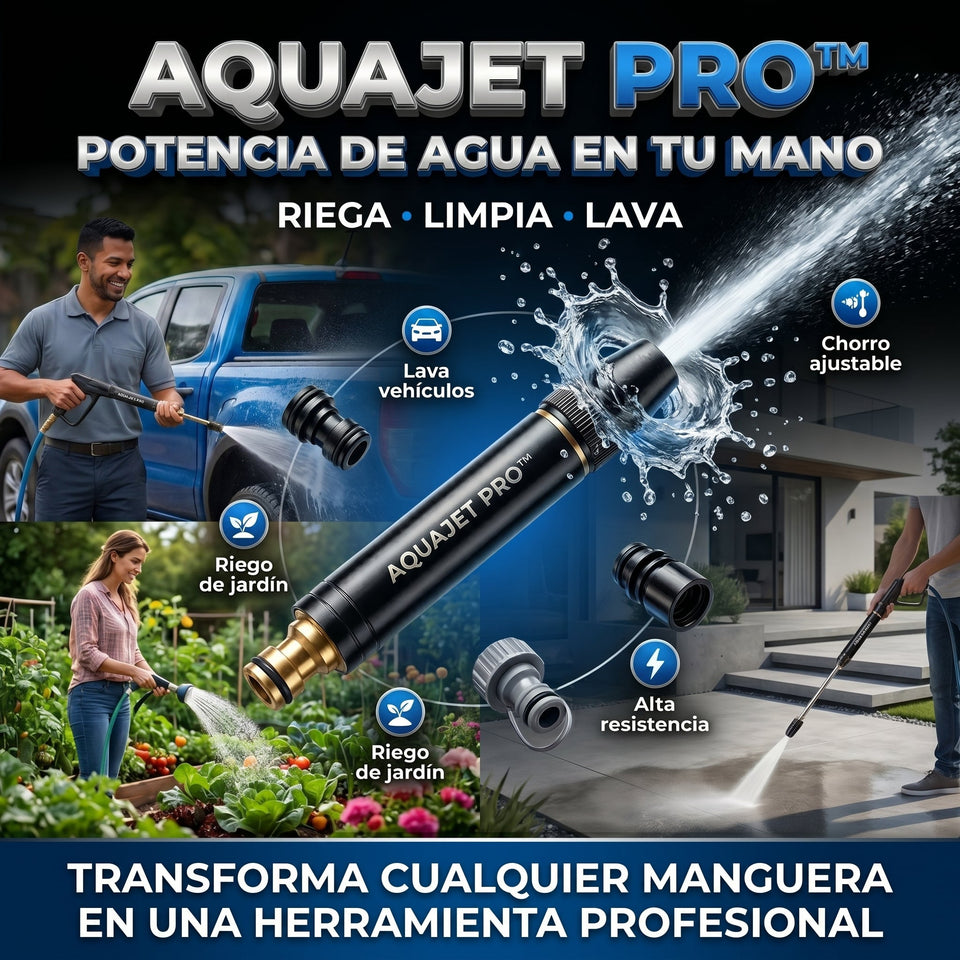 AquaJet PRO™ Pistola Rociadora Ajustable para Manguera 3