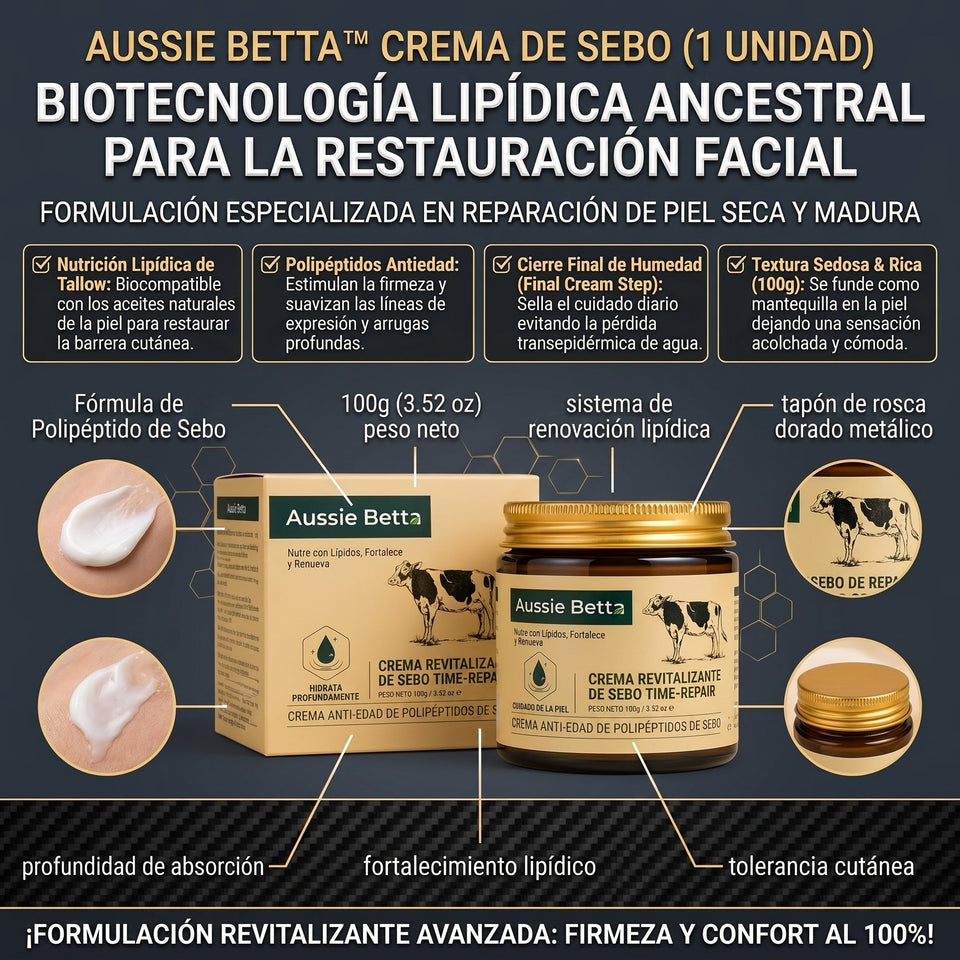 Aussie Betta™ Crema Revitalizante Antiedad de Sebo y Polipéptidos 2