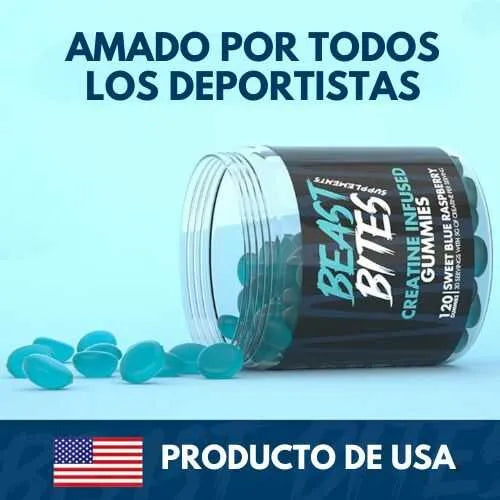 Beast Bites Gomitas de Creatina Hiper Músculos 120un. 3