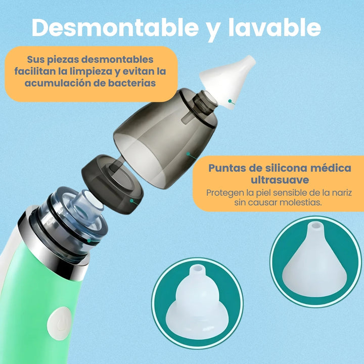 Breezy® Aspirador Nasal Portátil para Bebés ¡Ayuda a tu bebé a respirar libremente en segundos! 🔥 2
