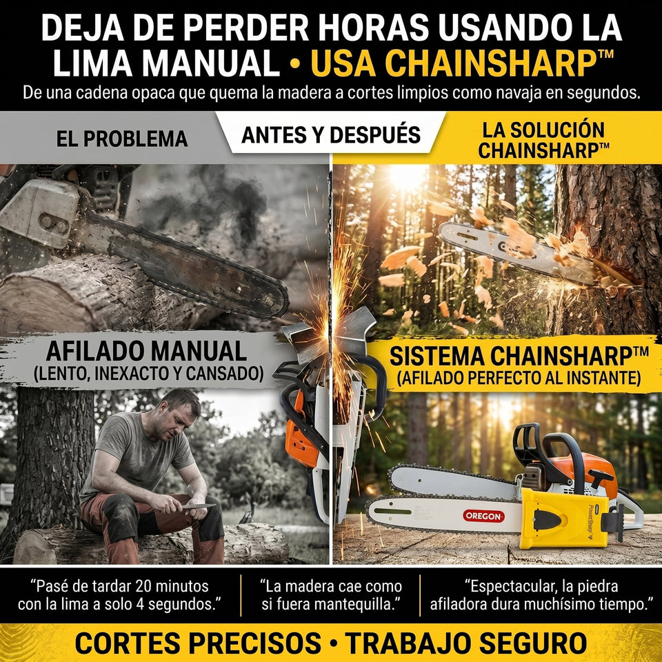 ChainSharp™ Afila la cadena de tu motosierra 1