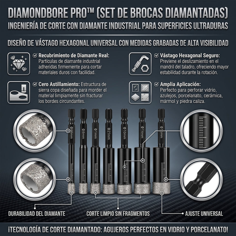 DiamondBore™ Brocas de Diamante para todo tipo de material 2
