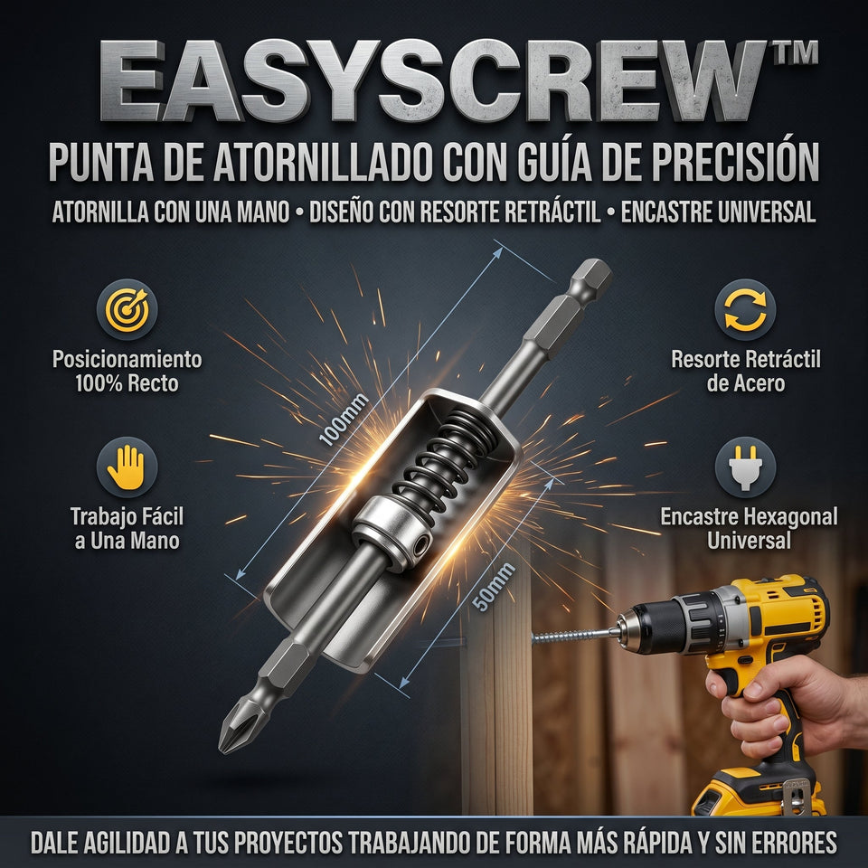 EasyScrew™ Adaptador Industrial Posicionamiento con Resorte Automático 3