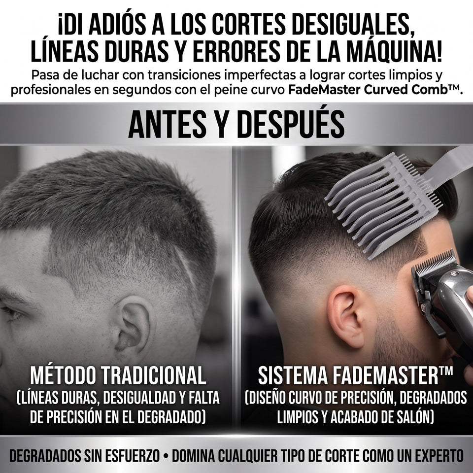 FADEMASTER™ Peine de Posicionamiento Curvado Profesional 1
