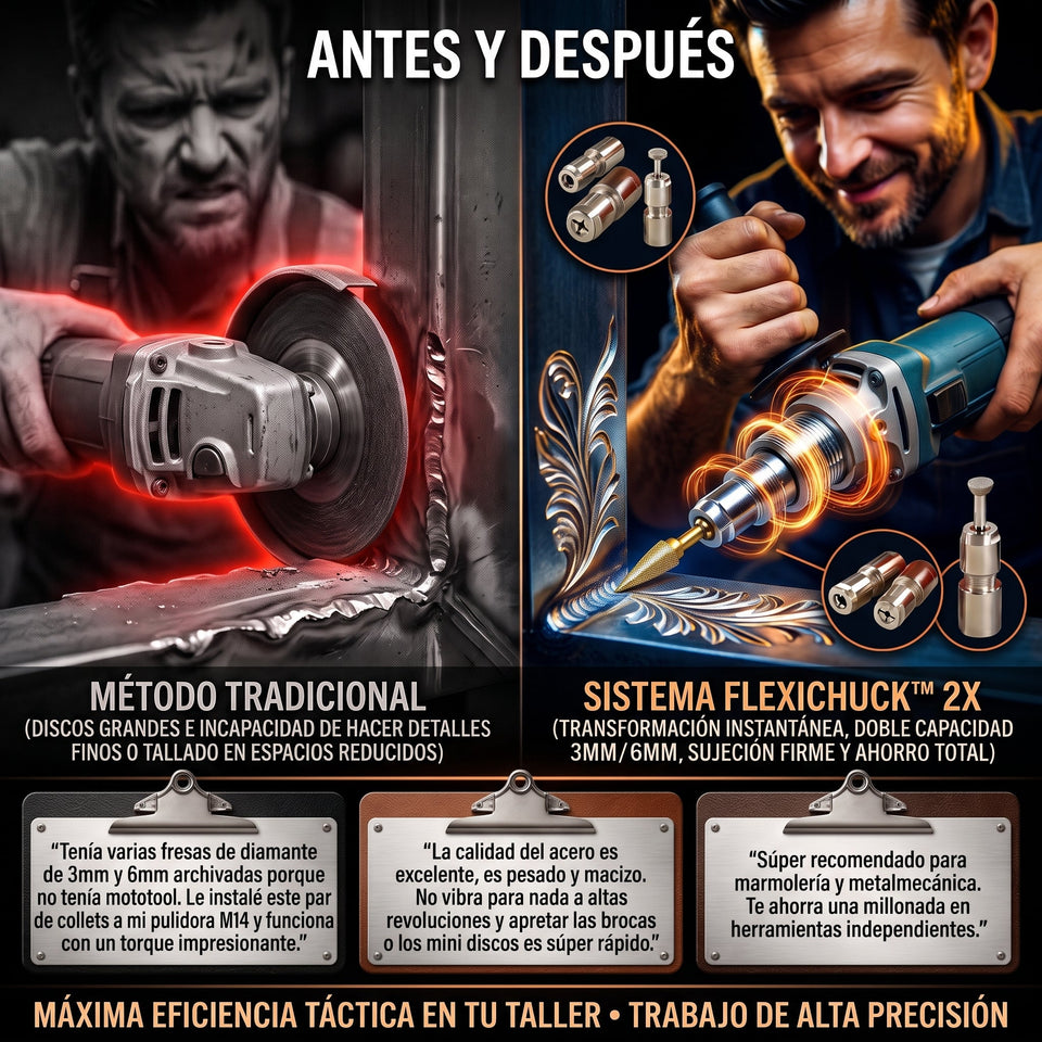 FlexiChuck™ Adaptador de Reacondicionamiento Mandril 2x1 1