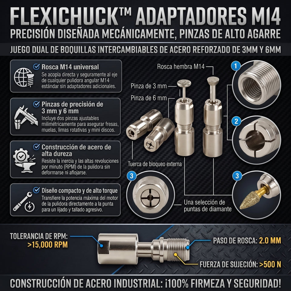 FlexiChuck™ Adaptador de Reacondicionamiento Mandril 2x1 2