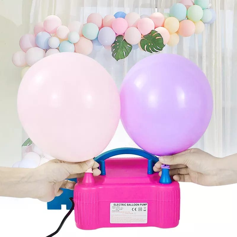 Inflador De Globos Eléctrico 2 Inyectores 1