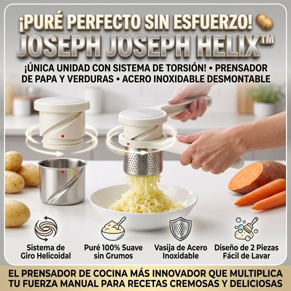 Joseph Joseph Helix™ Prensador Manual de Papa y Verduras 3