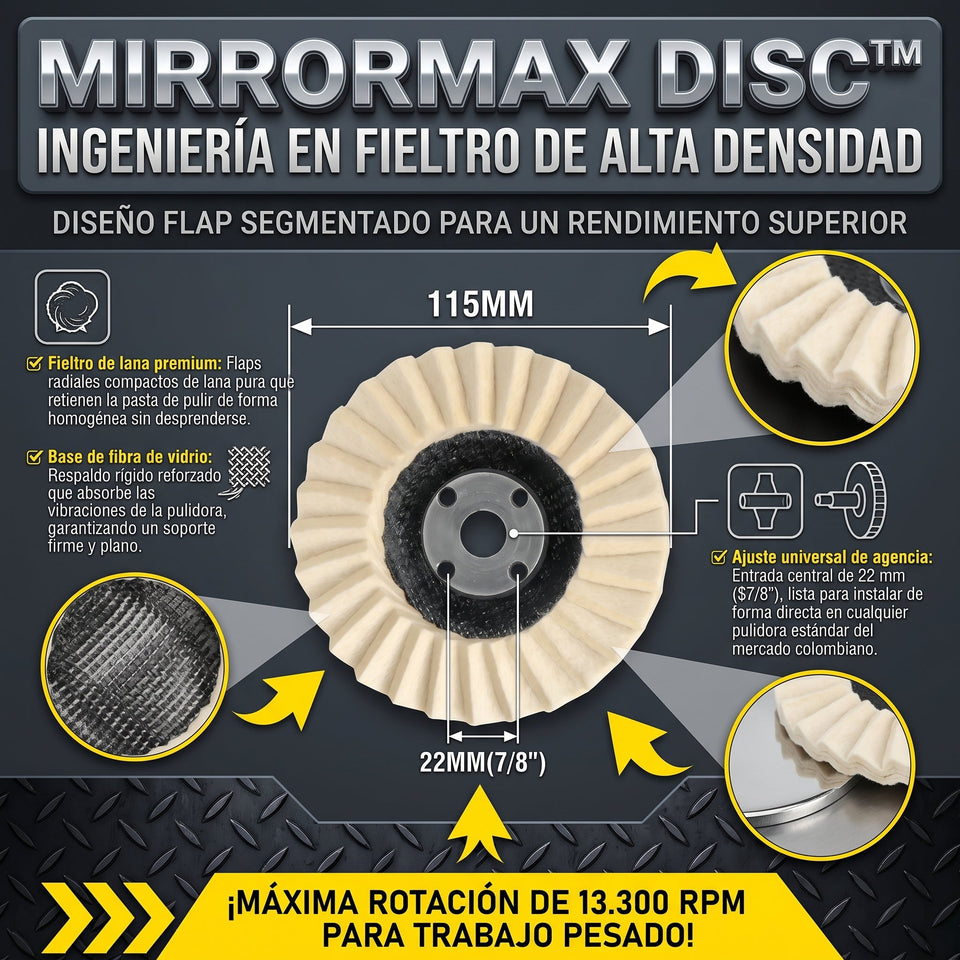 MirrorMax Disc™Disco Para Pulir 2x1 2