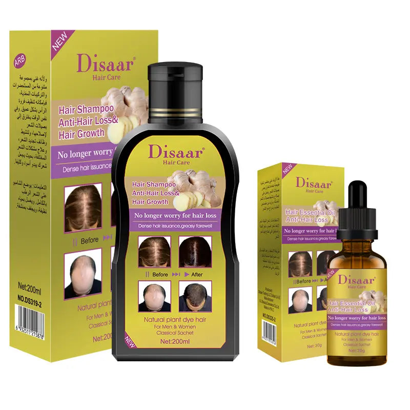 Pack Shampoo Y Serum Anticaida Jengibre DISSAR ® 1