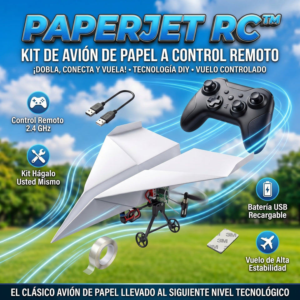 PaperJet RC™ Kit De Avión Por Control Remoto 2