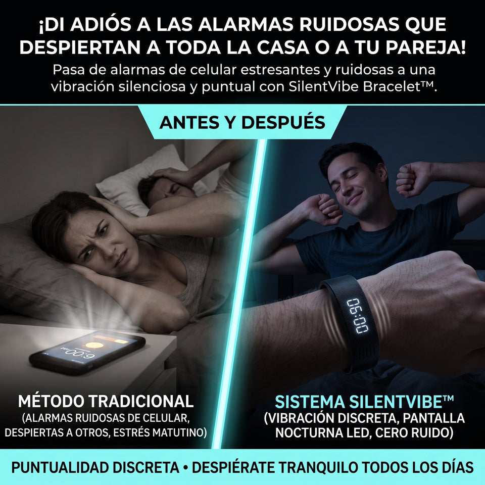 SILENTVIBE™ Pulsera con Alarma Vibratoria Silenciosa Smart Watch 1
