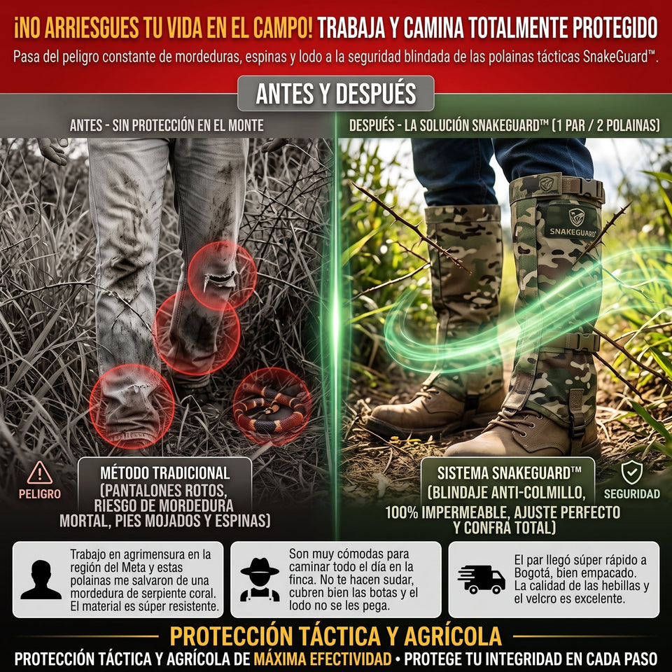 SNAKEGUARD™ Polainas Protectoras Anti-Mordeduras de Serpiente 1