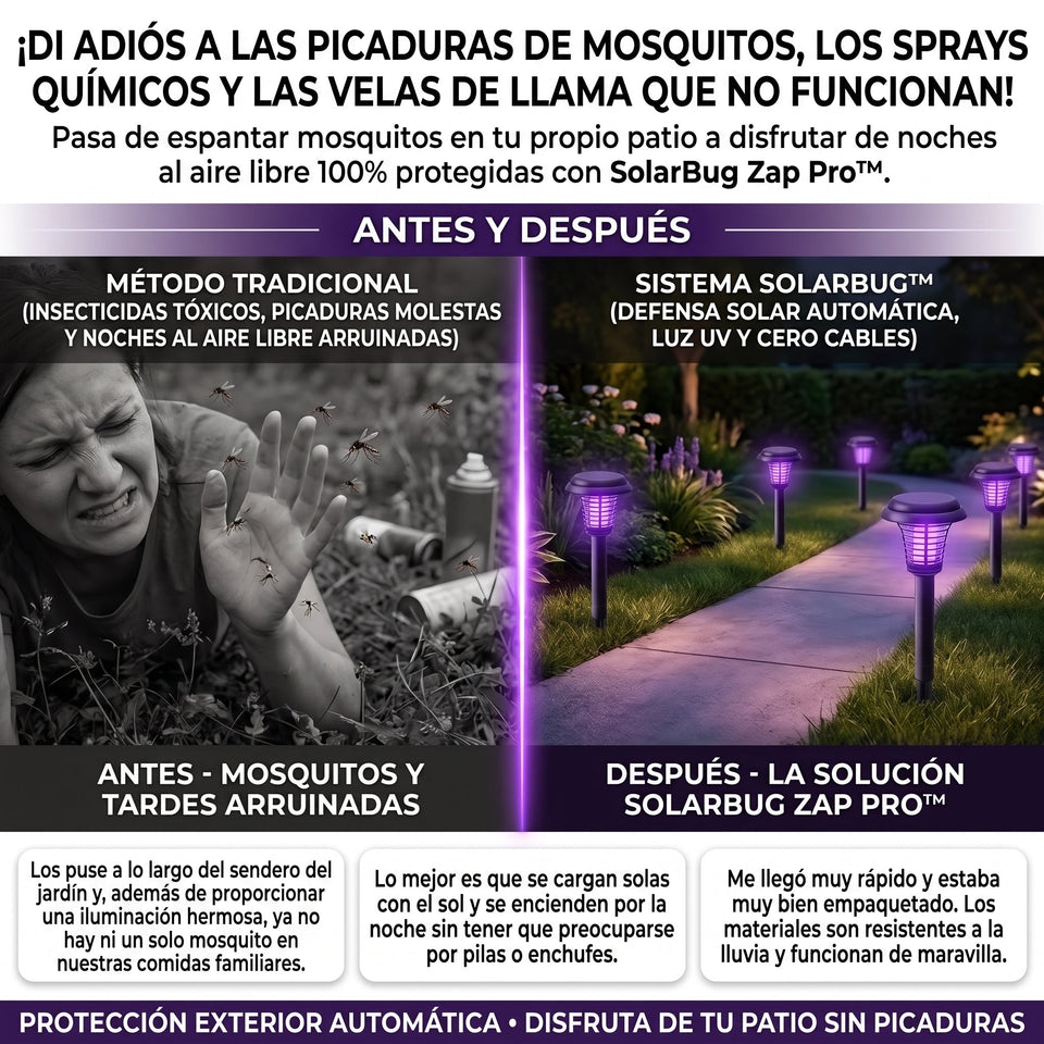 SOLARBUG™ Lámpara Solar Antimosquitos de Jardín 1
