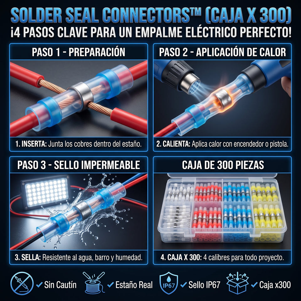 SOLDER SEAL™ Conectores eléctricos termocontraíbles 3