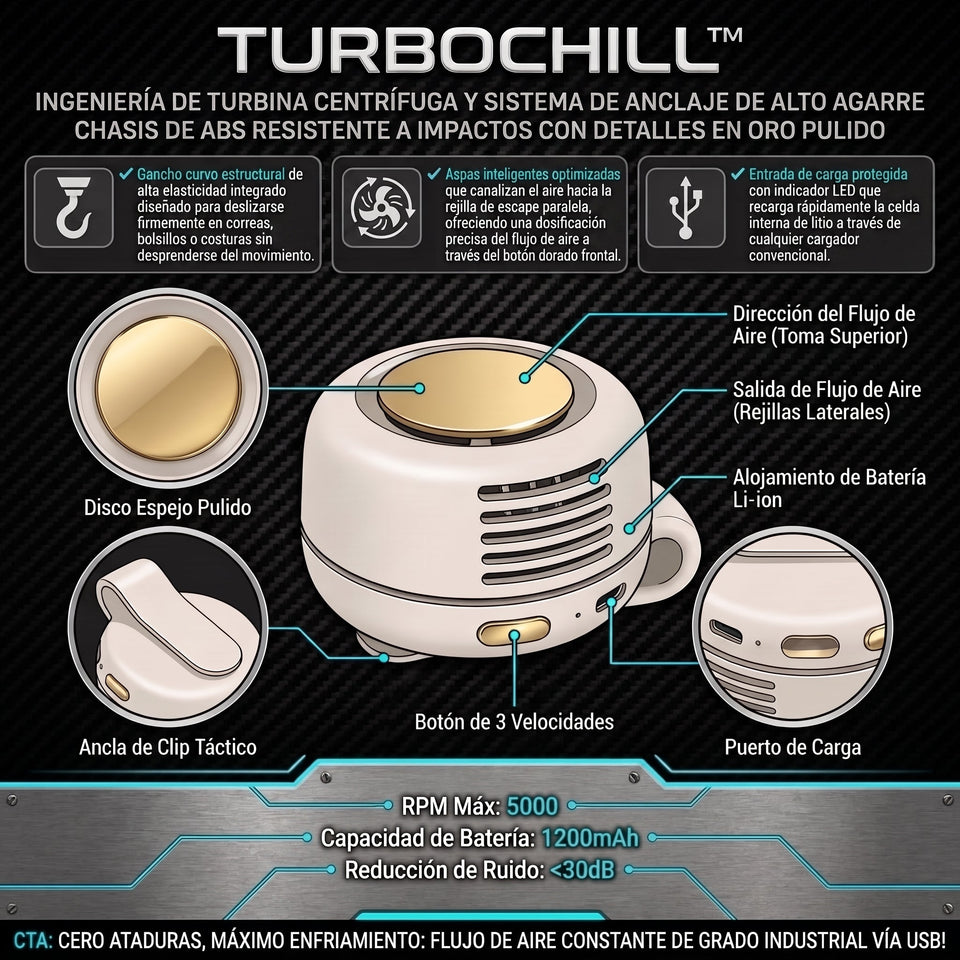 TurboChill™ Ventilador de Cintura Manos Libres 2