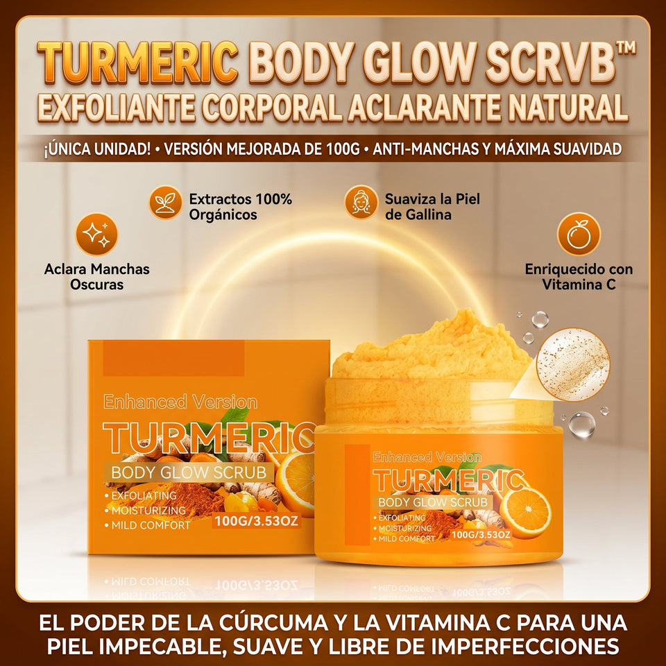 Turmeric Body Glow Scrub™ Exfoliante Corporal Aclarante con Cúrcuma 3
