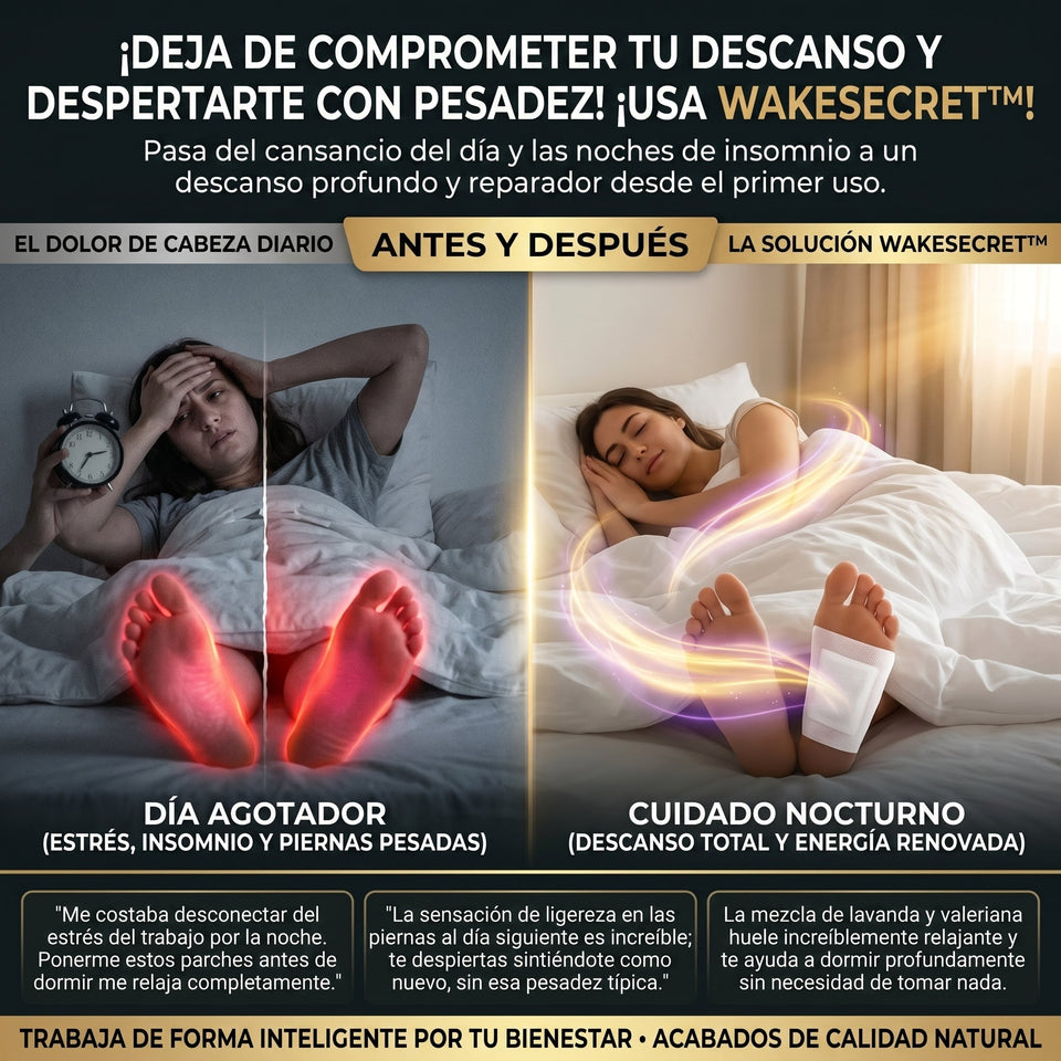 WakeSecret™ 50 Parches Desintoxicantes y Relajantes Nocturnos 2
