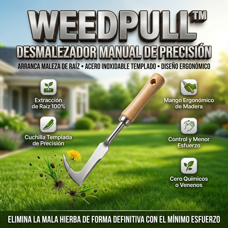 WeedPull™ Desmalezadora Manual de Acero Inoxidable con Sistema de Palanca 3