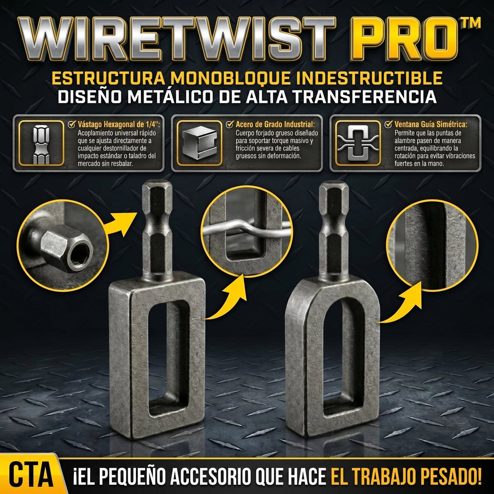 WireTwist PRO™ Herramienta Torcedora de Alambre para Taladro 2