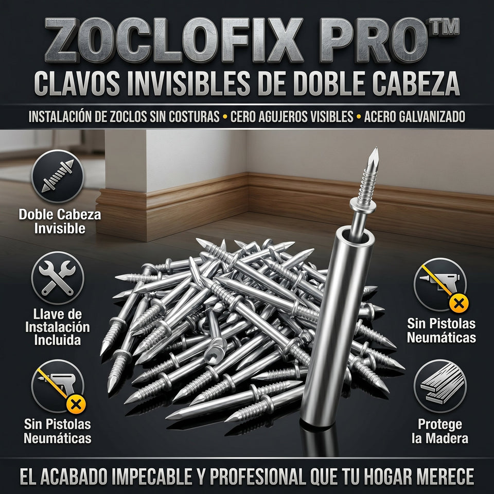ZOCLOFIX PRO™ Clavos De Fijacion Doble x 60 unds 3