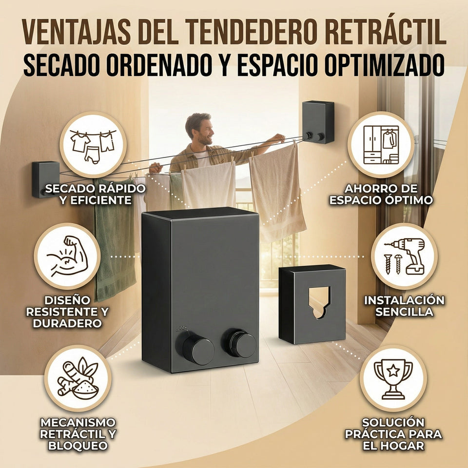 Tendedero Retractil Premium 2