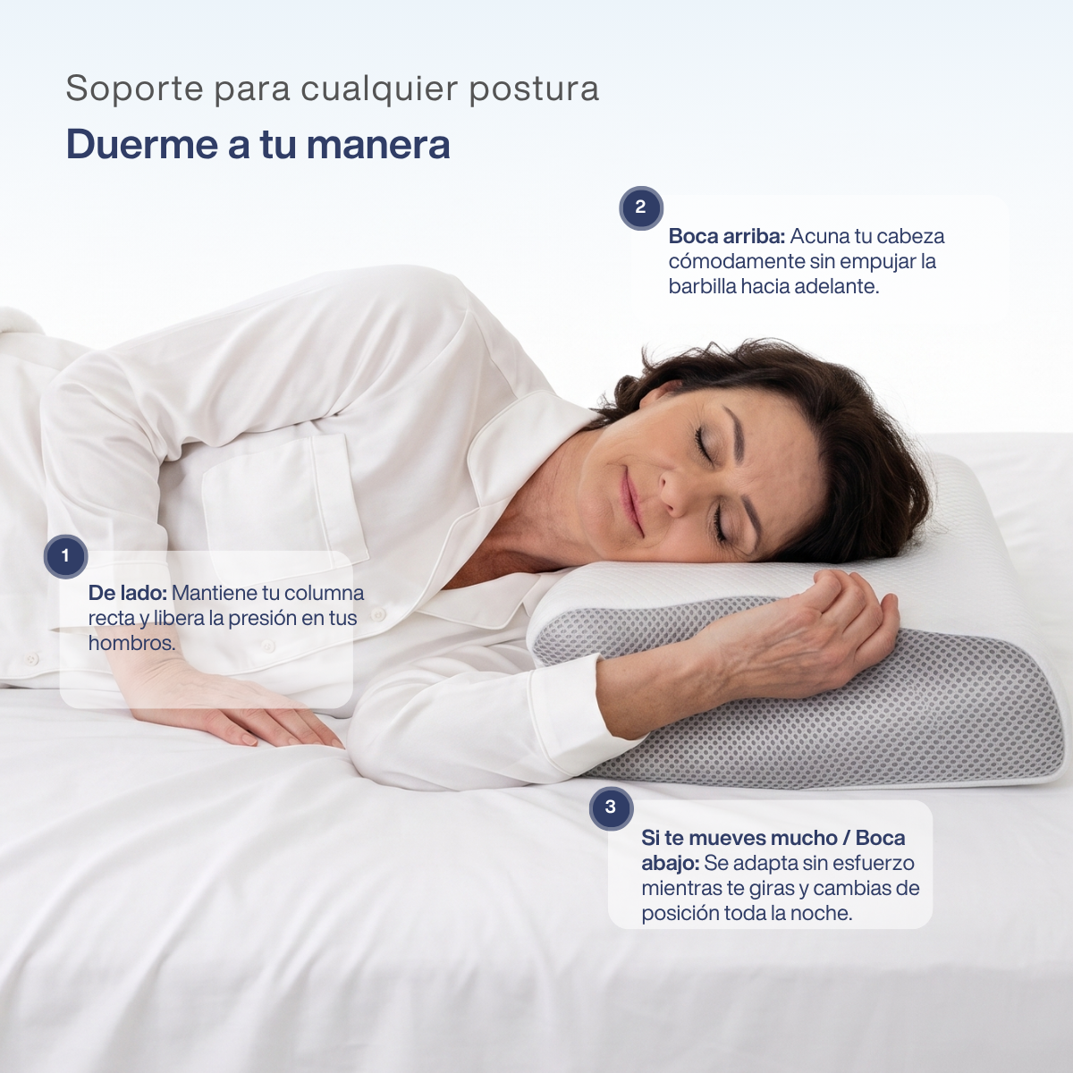 OrthoSleep Almohada Cervical Ergonómica