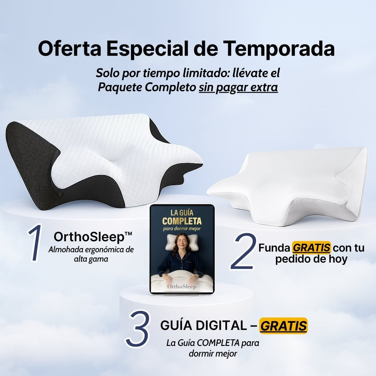 Almohada OrthoSleep ergonómica