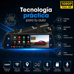 DriveVision 360 | Espejo Retrovisor con Cámara Delantera y Trasera para Auto — 5