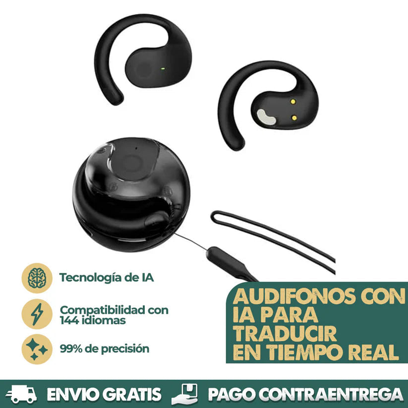AI PODS ®| AUDIFONOS CON IA Y TRADUCCIÓN AUTOMÁTICA  EN TIEMPO REAL 1
