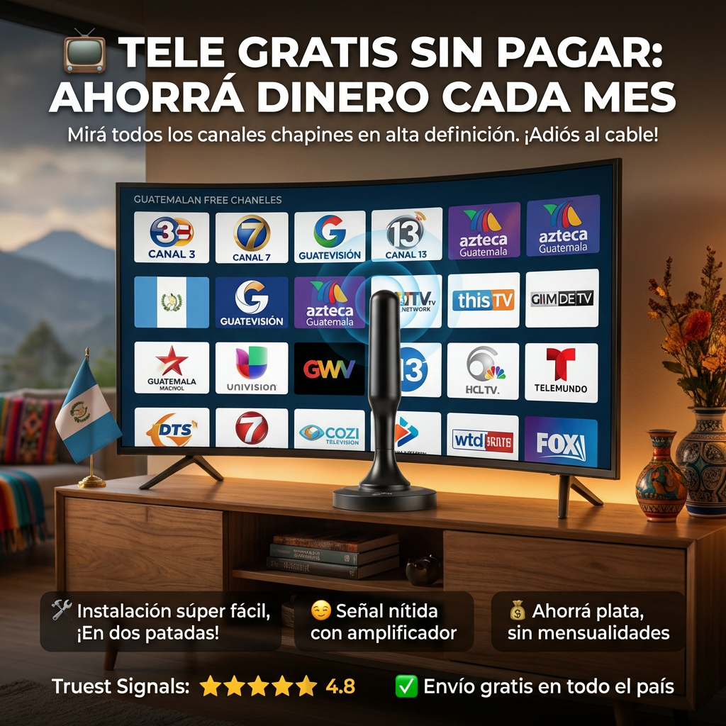 Antena para TV Canales Nacionales e Internacionales