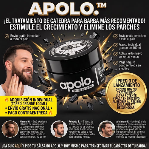 Apolo. ultra potente™Tratamientos de crecimiento capilar facial