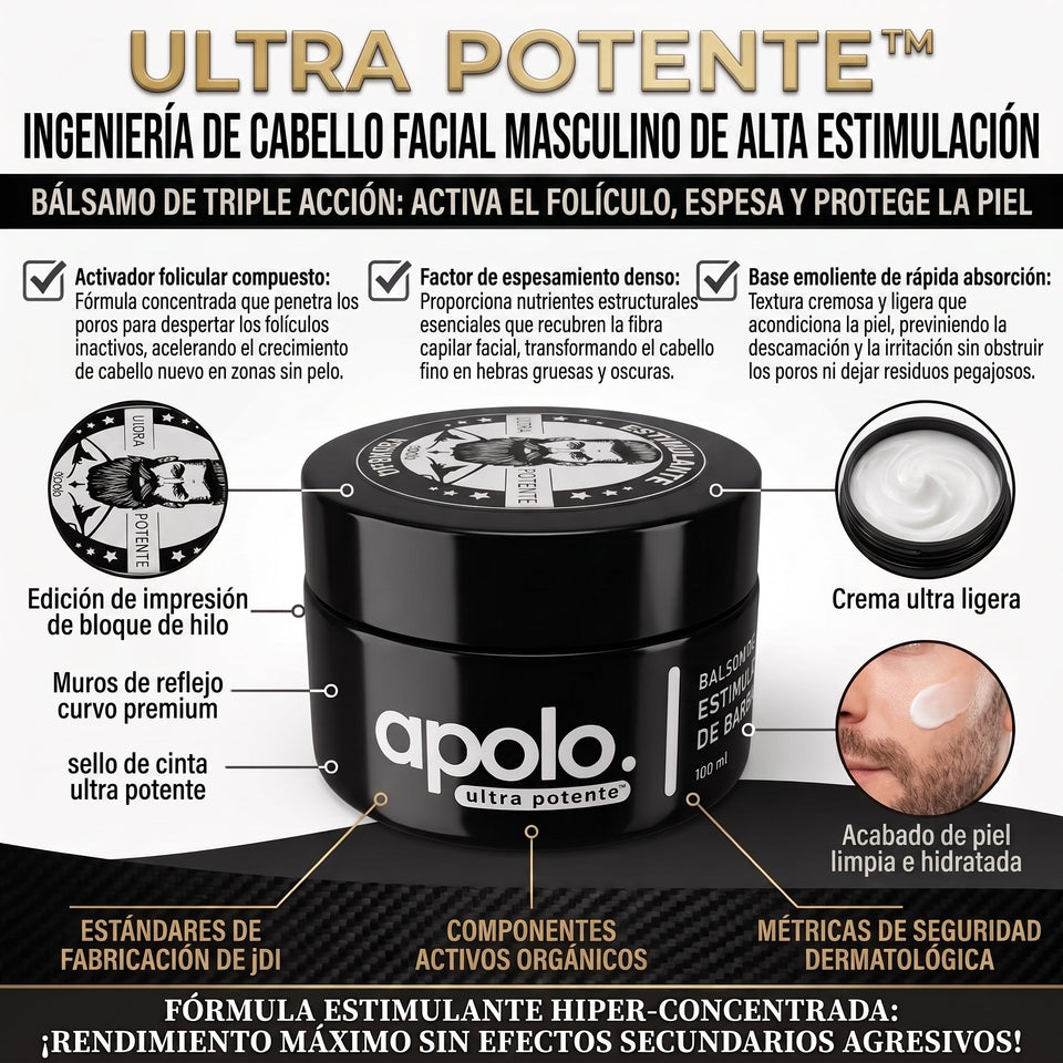 Apolo. ultra potente™Tratamientos de crecimiento capilar facial 2