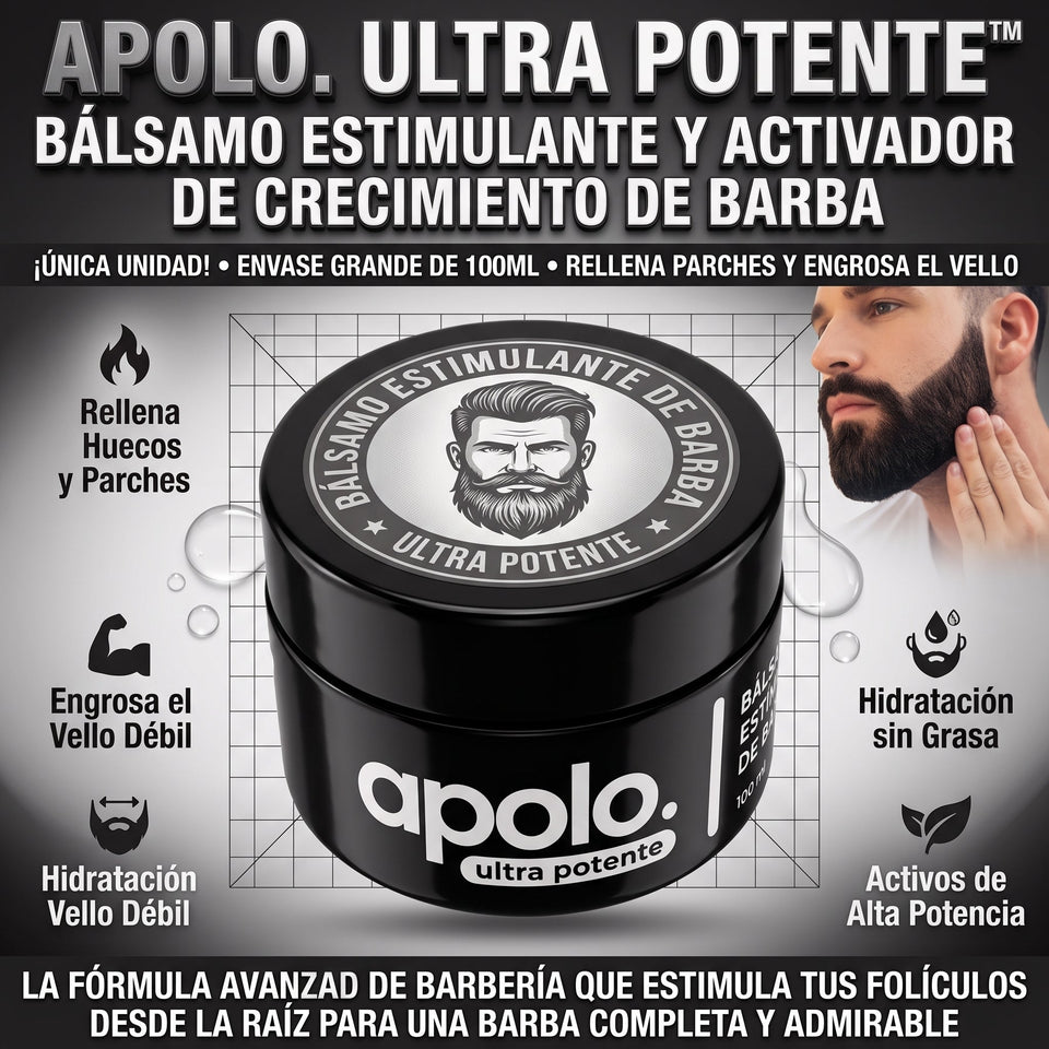Apolo. ultra potente™Tratamientos de crecimiento capilar facial 3