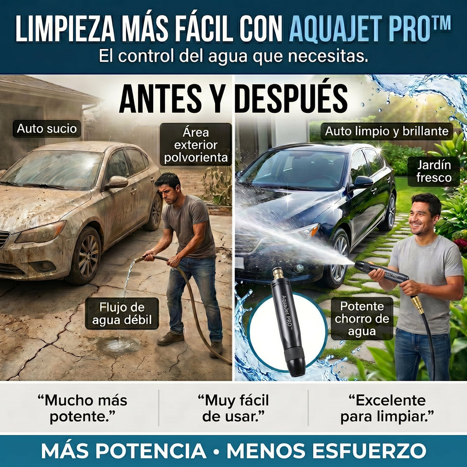 AquaJet PRO™ Pistola Rociadora Ajustable para Manguera 1