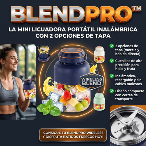 BLENDPRO™ Vaso Licuadora Portátil Inalámbrica Recargable