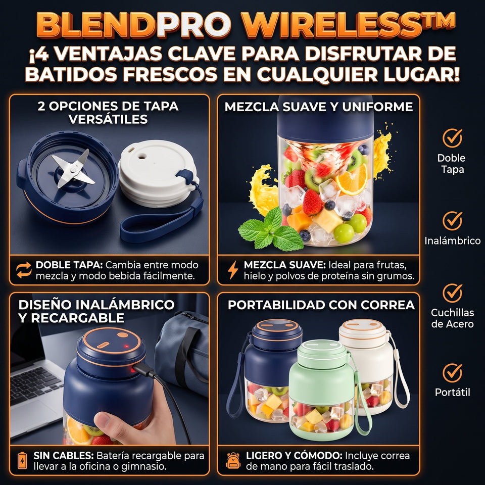 BLENDPRO™ Vaso Licuadora Portátil Inalámbrica Recargable 3