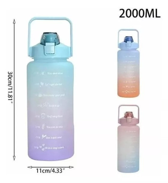 Botella Termo De Agua Motivacional 2 Lit 3