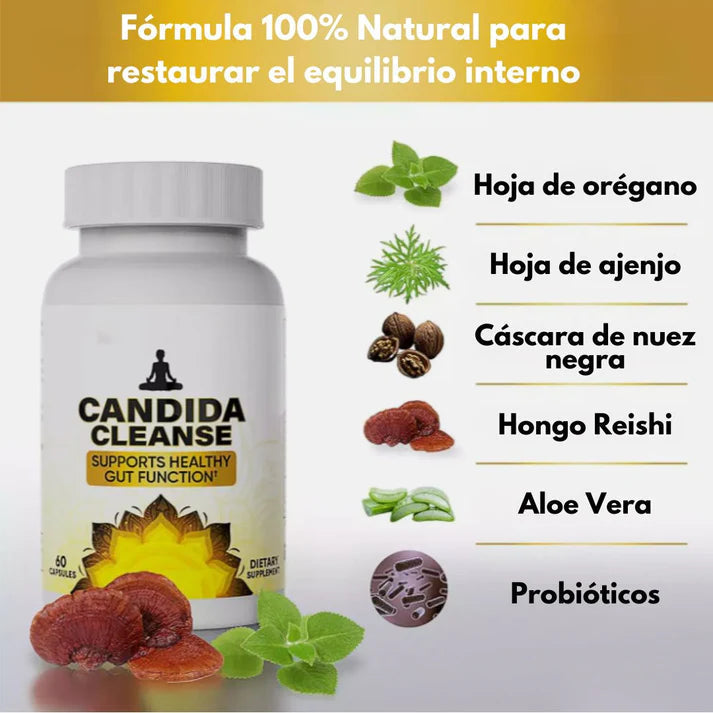 Pure peak™ Candida Cleanse: desparacitador apoyo para el intestino y el colon