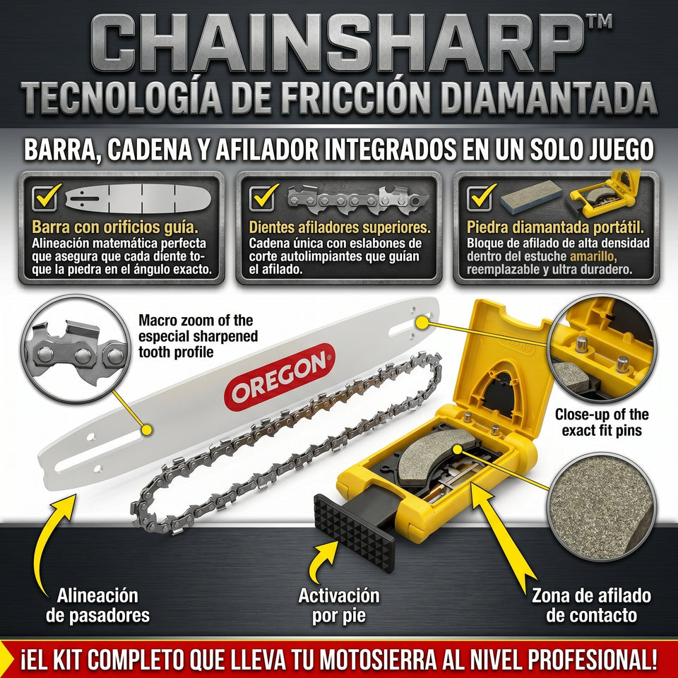 ChainSharp™ Afila la cadena de tu motosierra 3