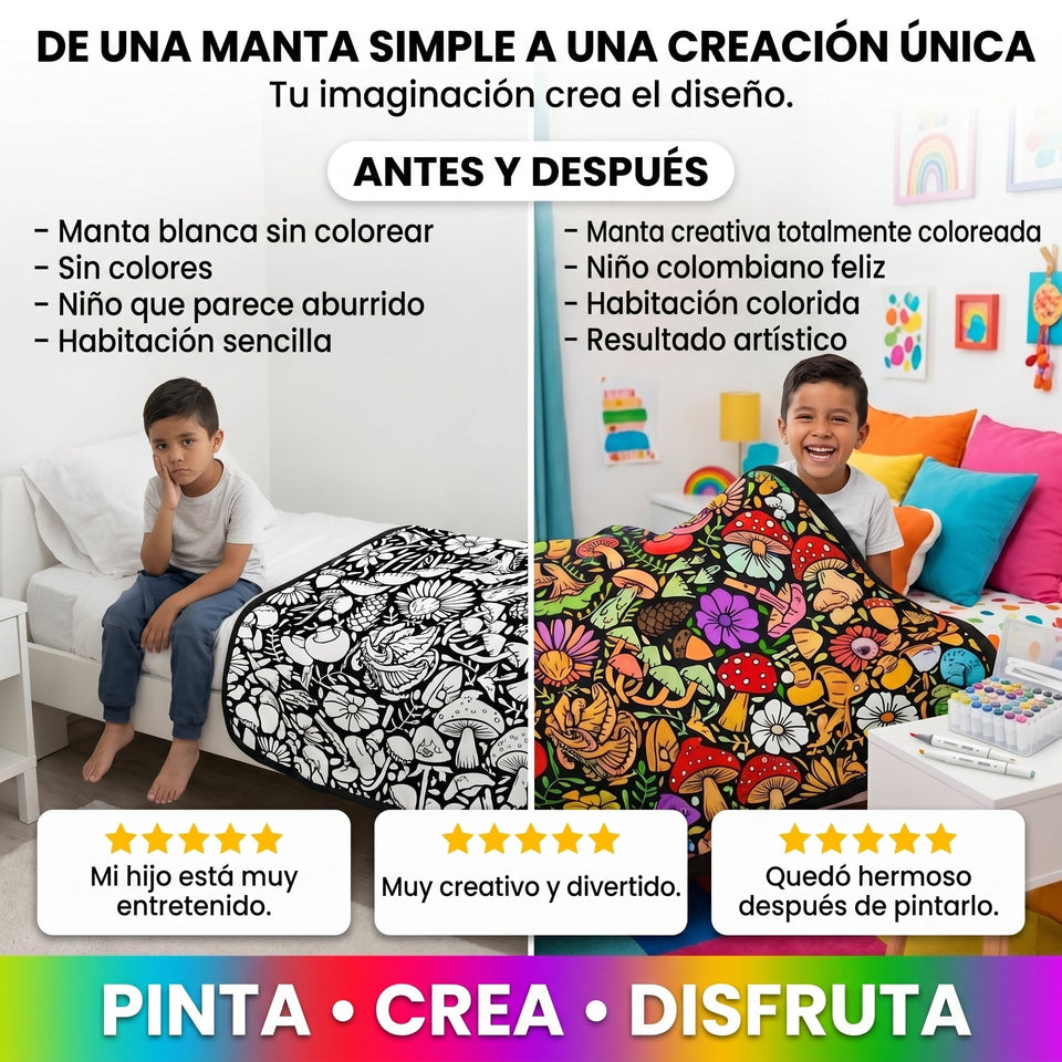 ColorBlanket™ DIY Manta Para Colorear 1