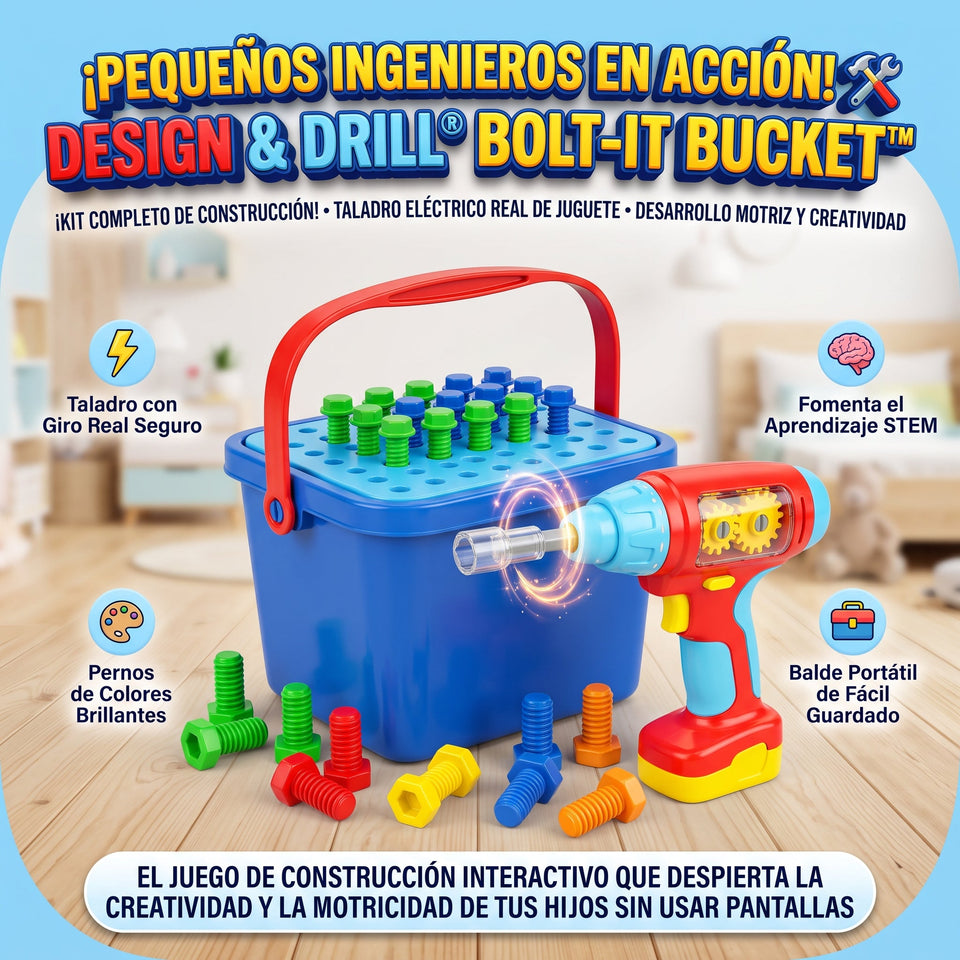 Design & Drill® Bolt-It Bucket™ Juego de construcción y motricidad 3
