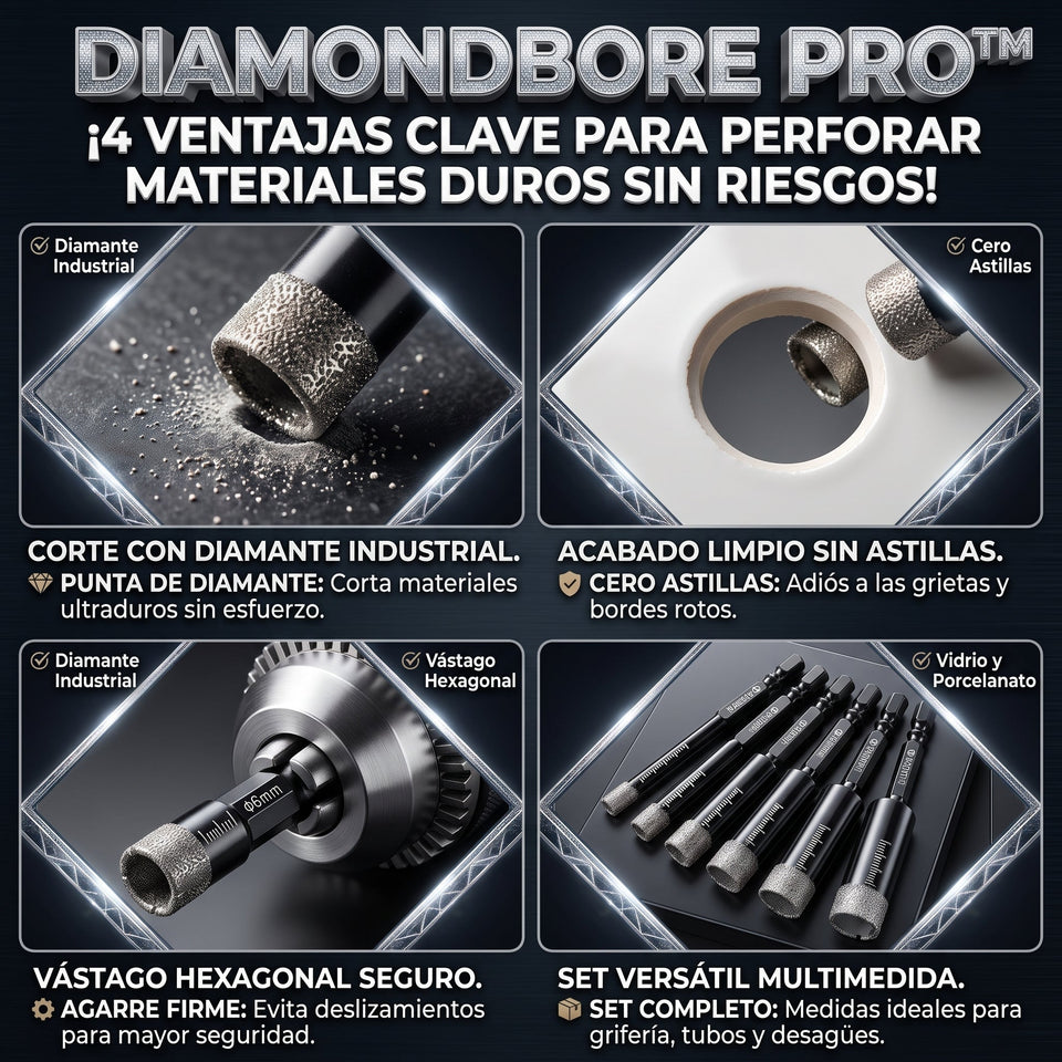 DiamondBore™ Brocas de Diamante para todo tipo de material 3