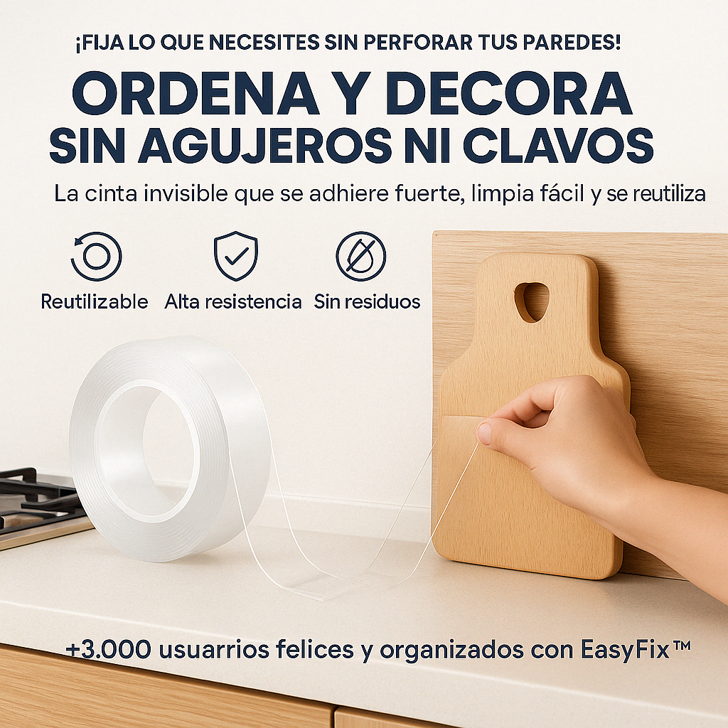 EasyFix GripMax™ - 5 mts Doble Contacto Alta Duración