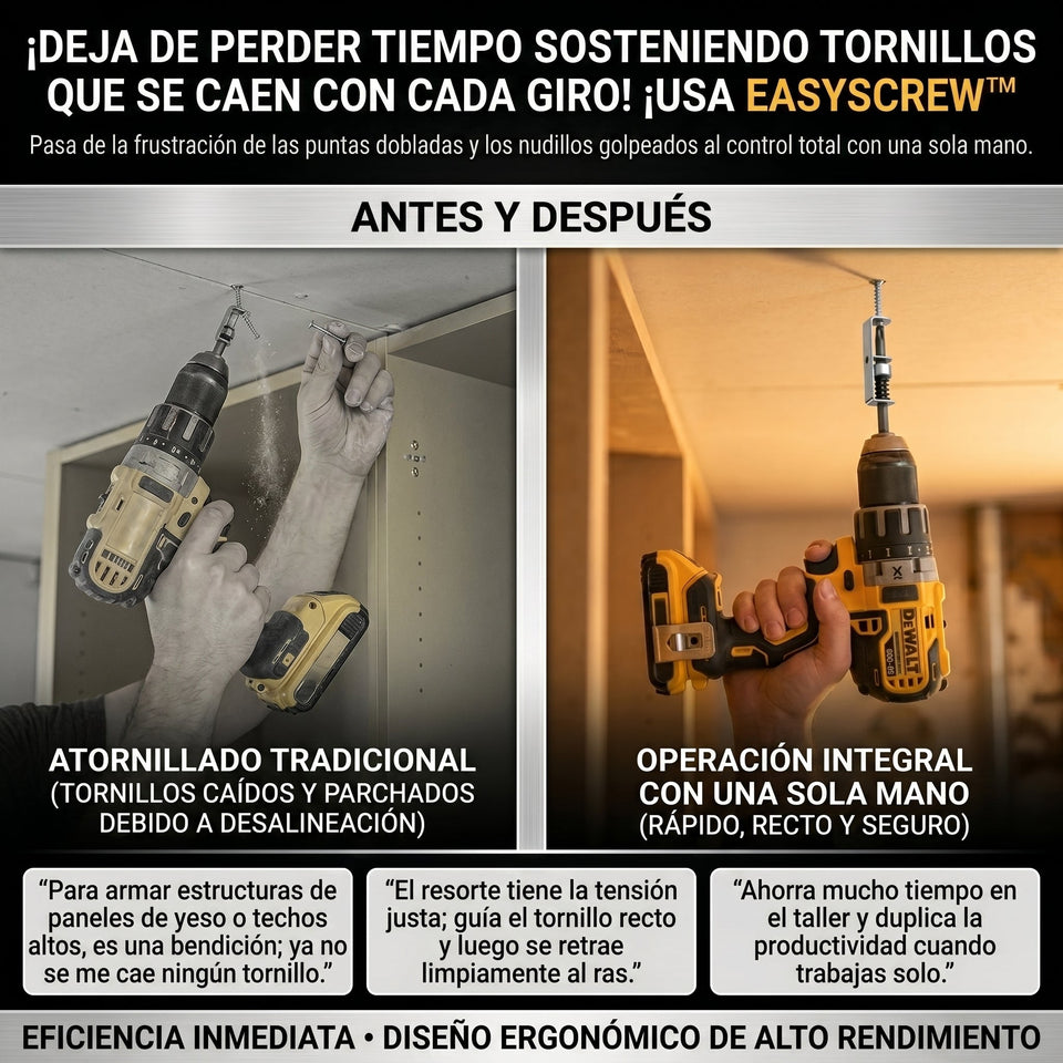 EasyScrew™ Adaptador Industrial Posicionamiento con Resorte Automático 1