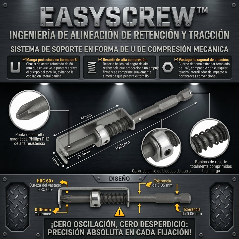 EasyScrew™ Adaptador Industrial Posicionamiento con Resorte Automático 2