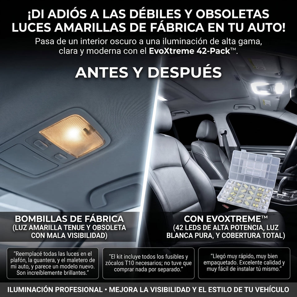 EVOXTREME™ Juego de 42 Luces LED para tu Automóvil 1