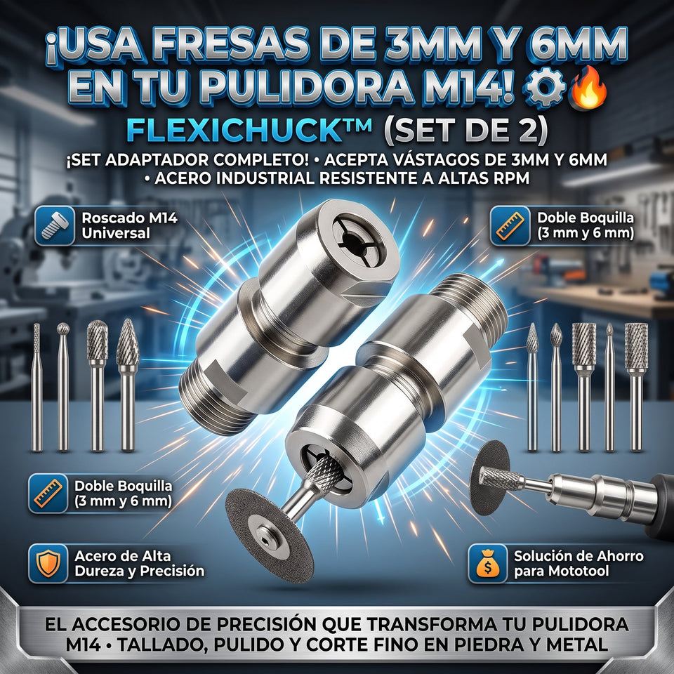 FlexiChuck™ Adaptador de Reacondicionamiento Mandril 2x1 3