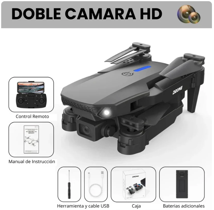 Flydrone ® - Dron Con Camara Full Hd 4k 1